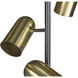 Tarlo 67.25 inch 40.00 watt Brass / Black Floor Lamp Portable Light
